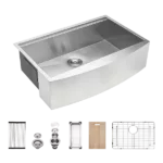 30 Farmhouse Sink Workstation - 30*21*9 Inch Kitchen Sink Stainless Steel 18 gauge Apron Front Kitchen Sink