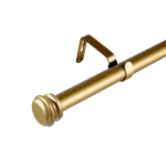 Window Single Curtain Rod- Adjustable sizes: 48"-88",Gold