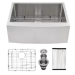 24 Inch Farmhouse Kitchen Sink - 24"x21"x10" Stainless Steel Apron Front Farmhouse Sink 10 Inch Deep 16 Gauge Single Bowl Kitchen Sink Basin