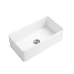 Inch  White Farmhouse Sink Deep Apron Sink Undermount Farmhouse Kitchen Sink Single Farm Sink