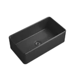 Inch Matte Black Farmhouse Sink Deep Apron Sink Undermount Farmhouse Kitchen Sink Single Farm Sink