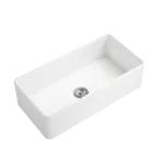 Inch  White Farmhouse Sink Deep Apron Sink Undermount Farmhouse Kitchen Sink Single Farm Sink