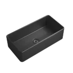 Inch Matte Black Farmhouse Sink Deep Apron Sink Undermount Farmhouse Kitchen Sink Single Farm Sink