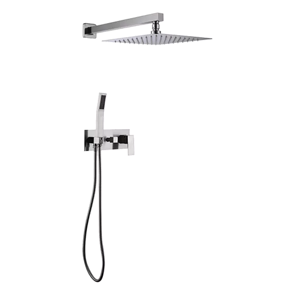 Brushed Nickel Multi Function Handheld Shower System