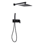 Multi Function Handheld Shower System in Matte Black
