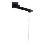 Matte Black Thermostatic Complete Shower System in Black Color