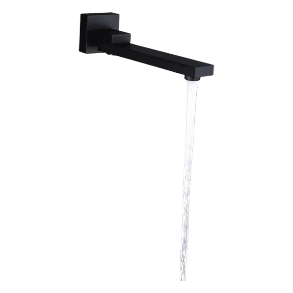 Matte Black Thermostatic Complete Shower System in Black Color