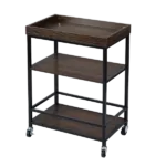 Retro Kitchen Serving Cart and Islands, Rolling Cart with Storage, Bar Carts Serving Tray