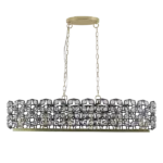 Modern Champagne Gold Oval Crystal ceiling chandelier  Luxury Home Decor Light Fixture