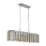 Rossalind 8 - Light Transparent Kitchen Island Pendant For Indoor