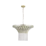 8-Light 23.6" Wide Crystal Waterfall Chandelier For Indoor