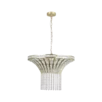 8-Light 23.6" Wide Crystal Waterfall Chandelier For Indoor