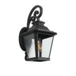 Simply-ME Wall Sconces,Outdoor Waterproof Transparent Glass Wall Lamp,Wall Mounted Light with Solid Bubble Glass Cube for Hallway