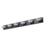LED Modern Black 6-Light Vanity Lights Fixtures Over Mirror Bath Wall Lighting