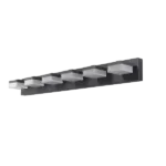 Modern 6-Light Black LED Vanity Mirror Light Fixture For Bathrooms And Makeup Tables