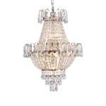 7-Light 16.9 in. Contemporary Gold Large Crystal Chandelier Pendant Luxury Ceiling Lighting for Living Dining Bedroom