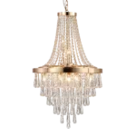 Gold Crystal Chandeliers,Large Contemporary Luxury Ceiling Lighting for Living Room Dining Room Bedroom Hallway