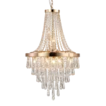 Gold Crystal Chandeliers,Large Contemporary Luxury Ceiling Lighting for Living Room Dining Room Bedroom Hallway
