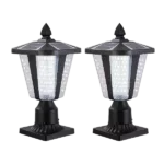 Solar Column Headlights With Dimmable LED for Outdoor