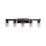 5-Lights Farmhouse Vanity Lights Fixture Rustic Bathroom Light Fixture Bathroom Sconce