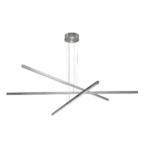 Pendant Lighting Fixture in Silver Integrated LED For Indoor