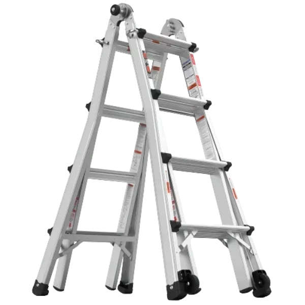 22 ft. Multifunctional Folding Ladder and Type A Straight Ladder for home