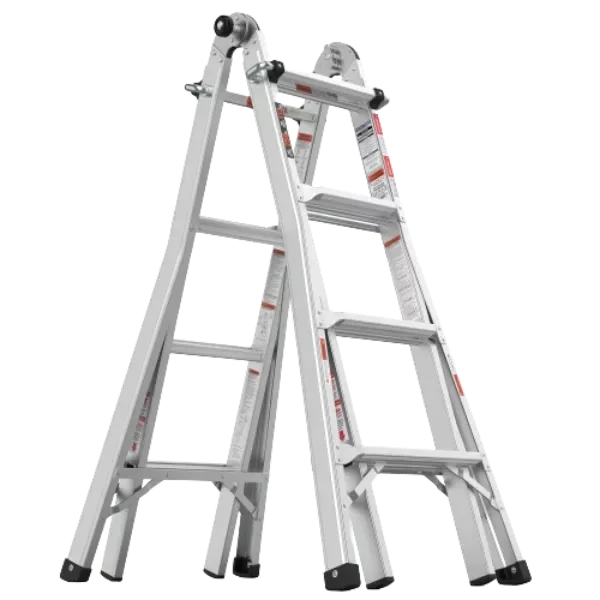 17 ft. Multifunctional Folding Ladder and Type A Straight Ladder for home