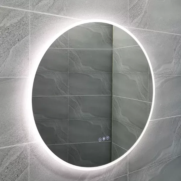 24 in. W x 26.38 in. H Silver Framed Wall Mirror