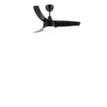 Jaxenor Indoor 42" Modern Ceiling Fan with Led Light and Remote Control, Downrod Mount Ceiling Fan with 3 Color Change, Timer Control, Small Ceiling Fan for Living Room, Bedroom, Black