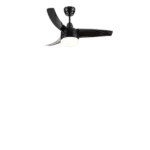 Jaxenor Indoor 42" Modern Ceiling Fan with Led Light and Remote Control, Downrod Mount Ceiling Fan with 3 Color Change, Timer Control, Small Ceiling Fan for Living Room, Bedroom, Black