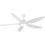 Modern 60 In Intergrated LED Ceiling Fan Lighting with White ABS Blade