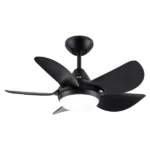 30 in. 5-Blades LED Indoor Black Smart Ceiling Fan with Remote Control