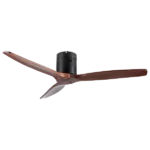 Modern Farmhouse 52 in. Low Profile Ceiling Fan with 3 Solid Wood Blades, DC Reversible Motor without Light