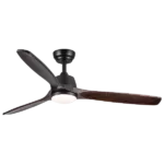 Yardreeze 52-in Brown Color-changing Indoor/Outdoor Ceiling Fan with Light and Remote (3-Blade)