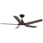 Light Pro 48 in. Integrated LED Indoor Brown Ceiling Fan Lighting with Wood ABS Blades