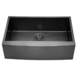 30" x 22" Black Drop In Kitchen Sink, 16 Gauge Stainless Steel Workstation Sink
