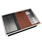 30 Inch Workstation Ledge kitchen Sink Undermount 304 Stainless Steel Single Bowl R10 Tight Radius Sink