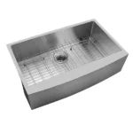 33-inch Farmhouse Kitchen Sink,Single Bowl Stainless Steel 18 Gauge
