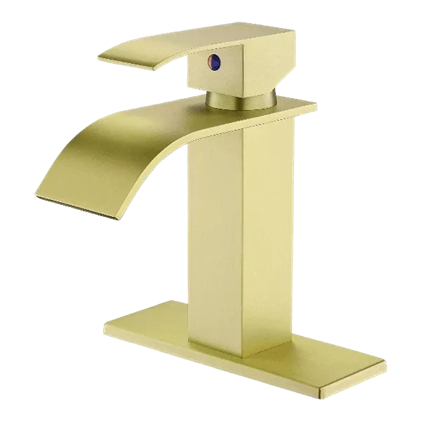 Touch Single Handle Kitchen Faucet in Gold Color