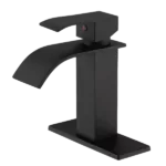 Single Hole Bathroom Faucet in Matte Black