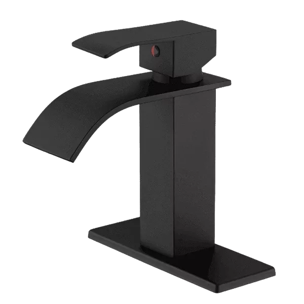 Single Hole Bathroom Faucet in Matte Black
