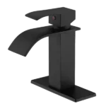 Single Hole Bathroom Faucet in Matte Black