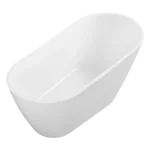 63" inch Acrylic Alcove Freestanding Soaking Bathtub