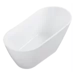63" inch Acrylic Alcove Freestanding Soaking Bathtub