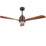 52-inch Ceiling Fans, Quiet Wood Ceiling Fans with Lights&Remote Moisture-Proof Outdoor Ceiling Fan for Patios, 6 Speeds Ceiling Fan for Living Bedroom Kitchen, 3 Light Color, Reversible Motor