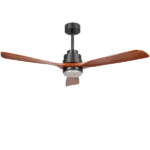 52-inch Ceiling Fans, Quiet Wood Ceiling Fans with Lights&Remote Moisture-Proof Outdoor Ceiling Fan for Patios, 6 Speeds Ceiling Fan for Living Bedroom Kitchen, 3 Light Color, Reversible Motor
