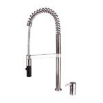 Pull Down Single Handle Kitchen Faucet in Brushed Nickel