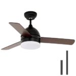 48Inches American Style Ceiling Fan Chandeliers Remote Control Dimmable LED, 6 Gear Wind Speed Fan Light