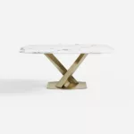 Free Combination Modern Matte Sintered Stone Dining Table