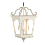 4 - Light Wood Chandelier, Hanging Light Fixture with Adjustable Chain for Kitchen Dining Room Foyer Entryway, Bulb Not Included for Indoor